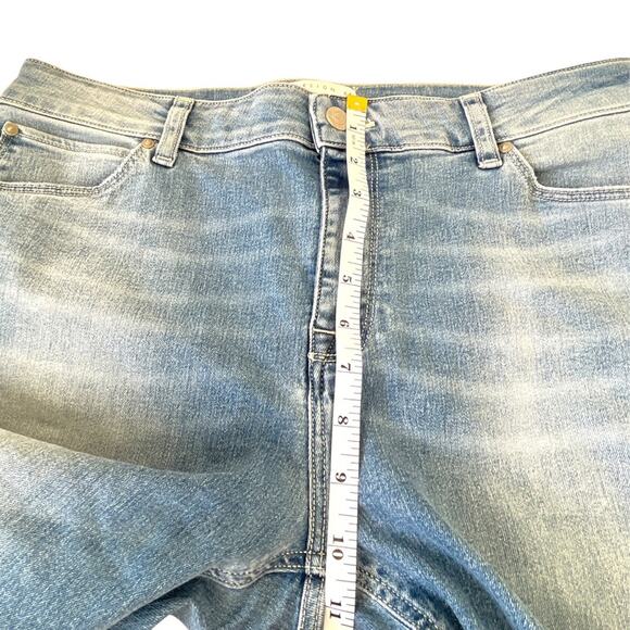 ASOS Mid Rise Jeans NEW Plus Sz 16 Waist 34 Women Stretch Ankle Med Wash Blue - Picture 7 of 8